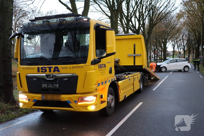Eenzijdig ongeval eindigt tegen boom