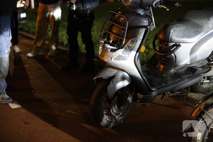 Ongeval tussen bromfietser en fatbike met gewonde