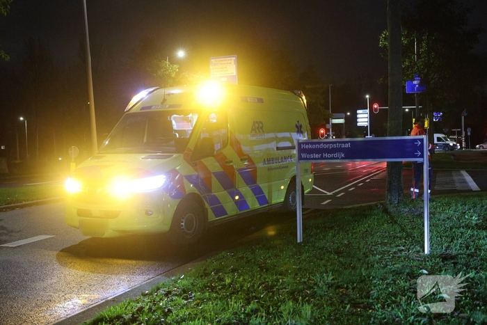 Ongeval tussen bromfietser en fatbike met gewonde