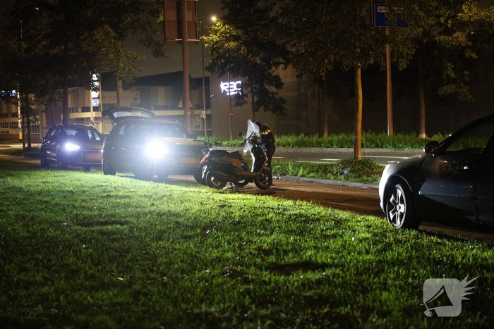 Ongeval tussen bromfietser en fatbike met gewonde
