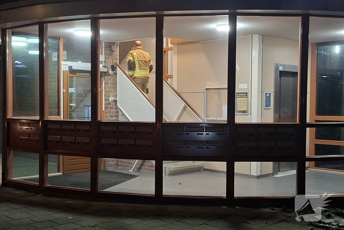 Brand door gasfornuis in woning