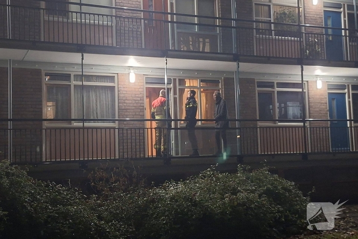 Brand door gasfornuis in woning