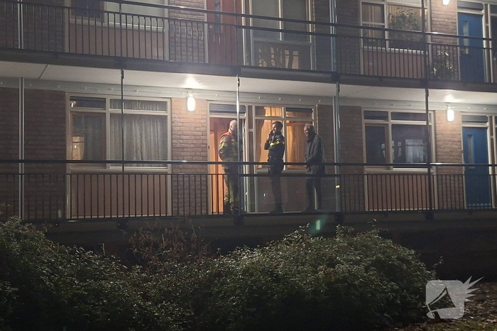 Brand door gasfornuis in woning