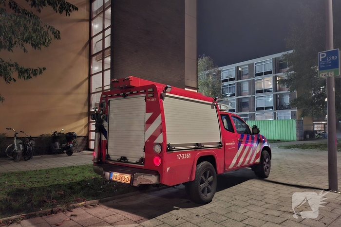 Brand door gasfornuis in woning