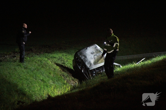 Vrouw overlijdt bij autobrand