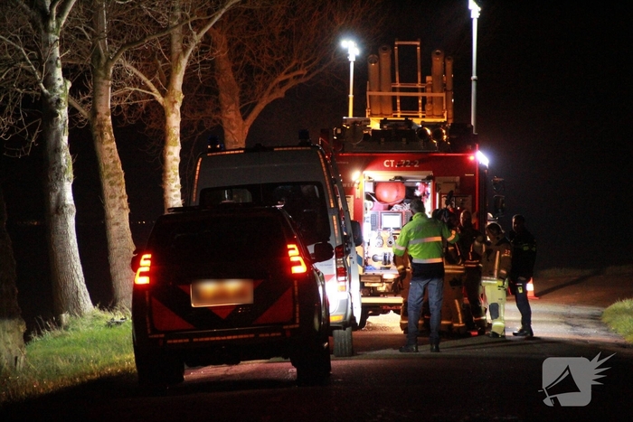 Vrouw overlijdt bij autobrand