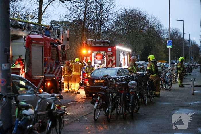 Woningbrand in Rotterdam snel opgeschaald