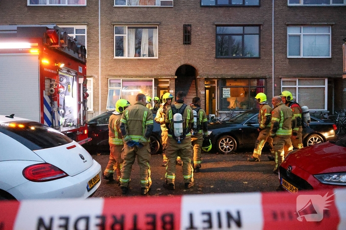 Woningbrand in Rotterdam snel opgeschaald