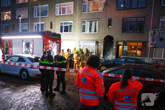 Woningbrand in Rotterdam snel opgeschaald