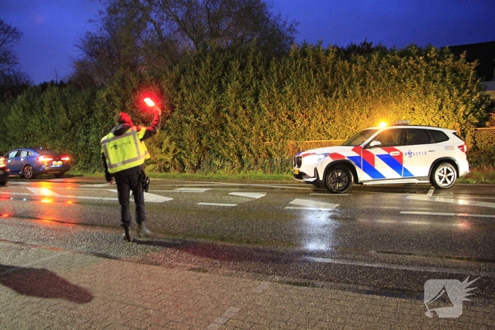 Kettingbotsing met vier voertuigen zonder gewonden