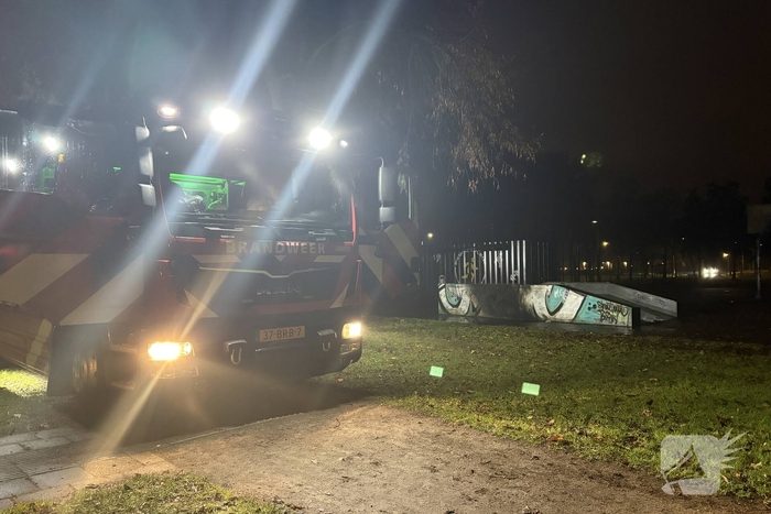 Felle brand na explosie met jerrycan