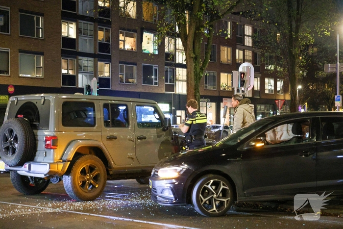 Ongeval tussen jeep en personenauto leidt tot verkeershinder