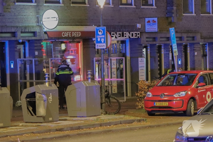 Schietpartij bij café