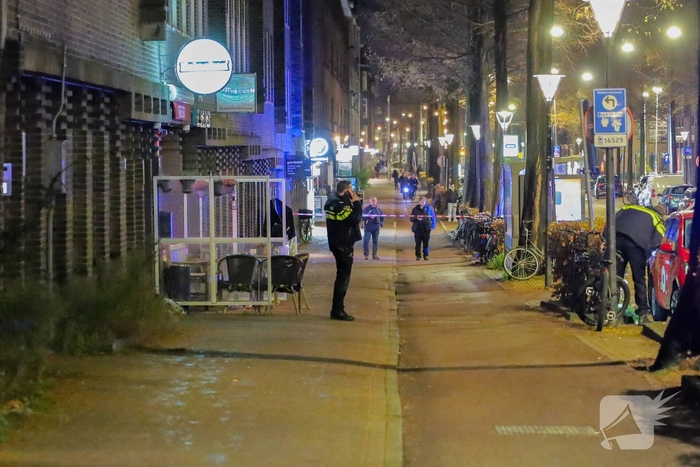 Schietpartij bij café