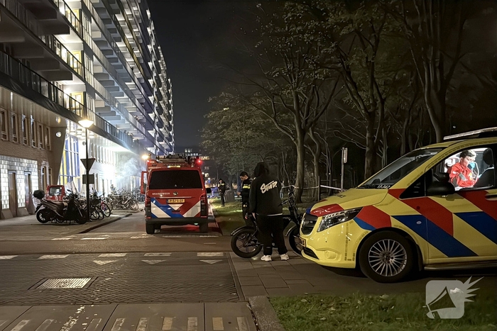 Melding van brandgerucht leidt tot middelbrand