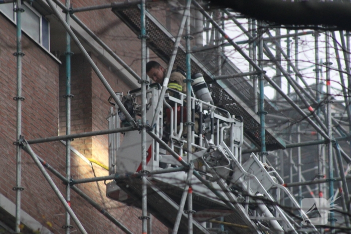 Rookontwikkeling bij brand in appartement