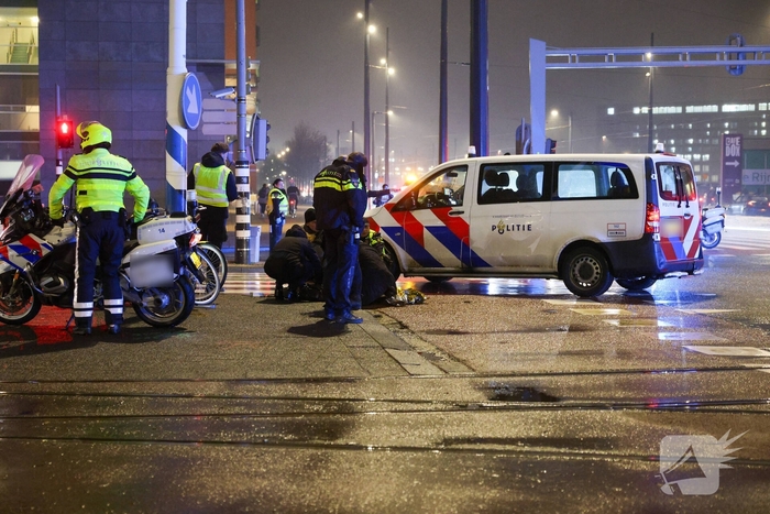 Motoragent en fietser betrokken bij ongeval
