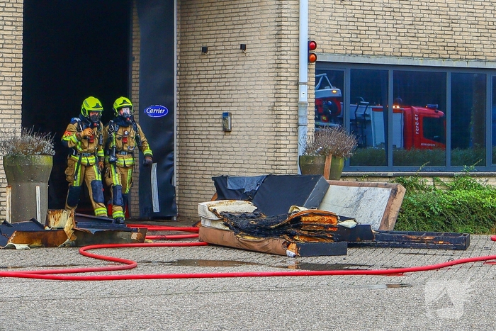 industriebrand onder controle in Badhoevedorp