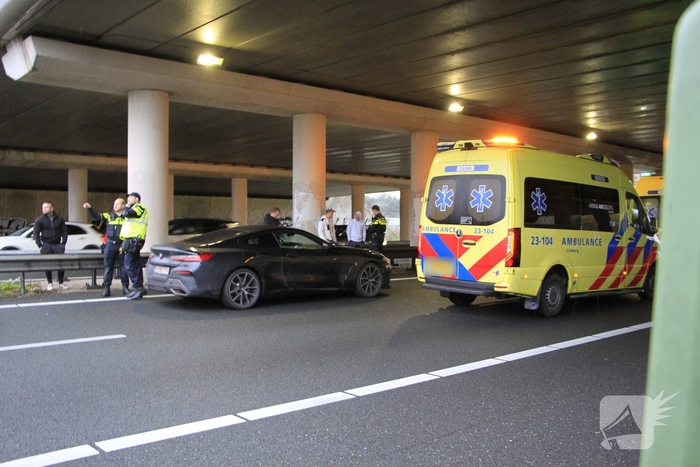 Acht voertuigen betrokken bij kettingbotsing