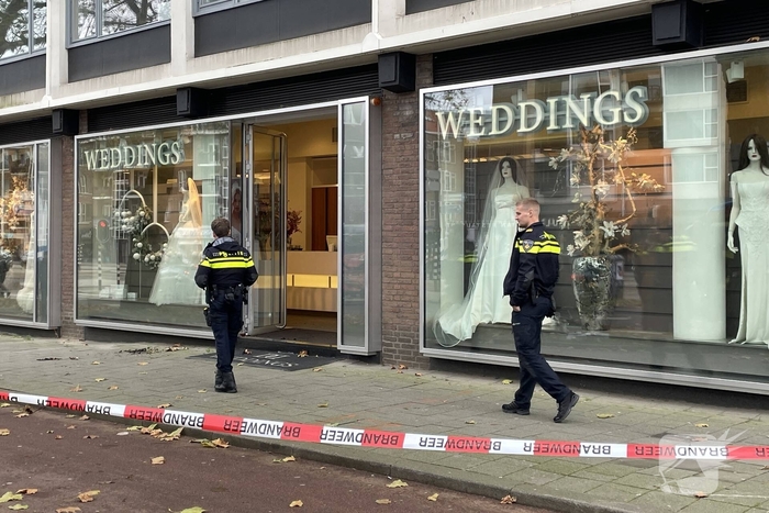 Bruidswinkel geventileerd na brand