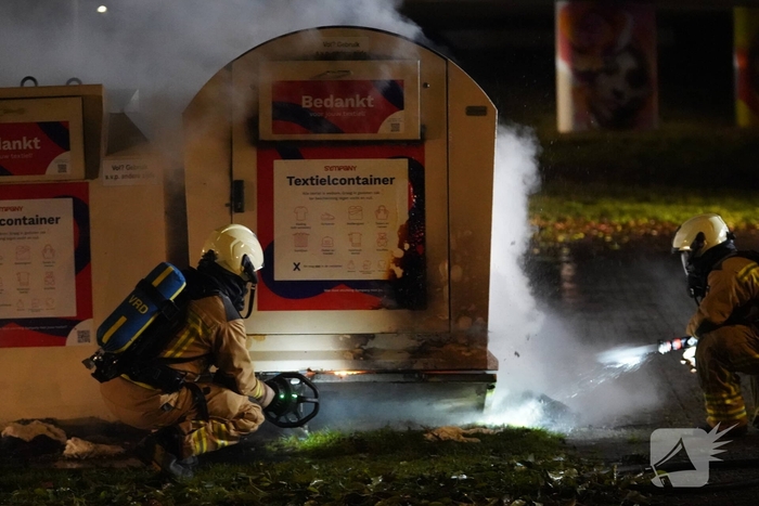Containerbrand vermoedelijk opzettelijk aangestoken