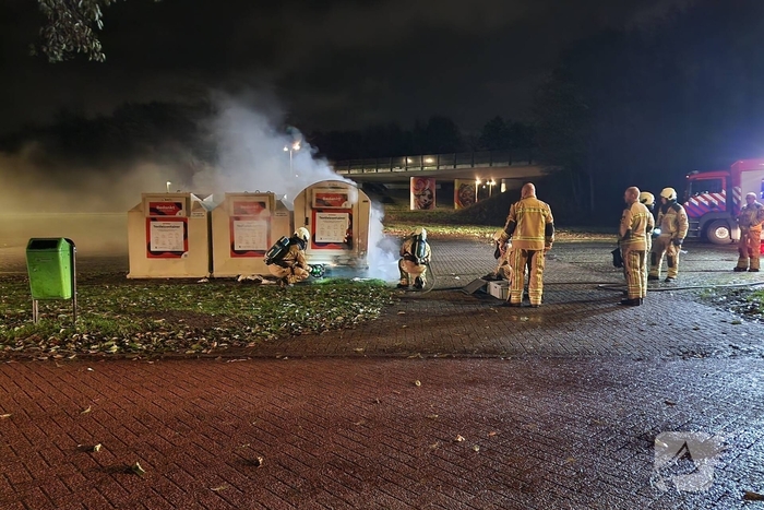 Containerbrand vermoedelijk opzettelijk aangestoken