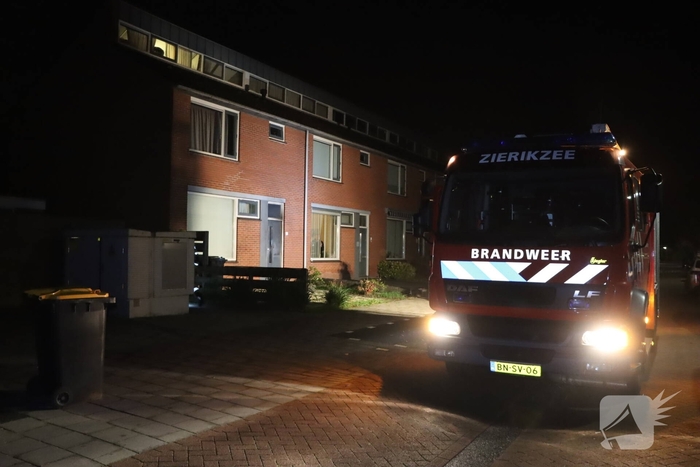 Woningbrand na explosie