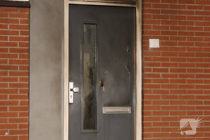 Woningbrand na explosie