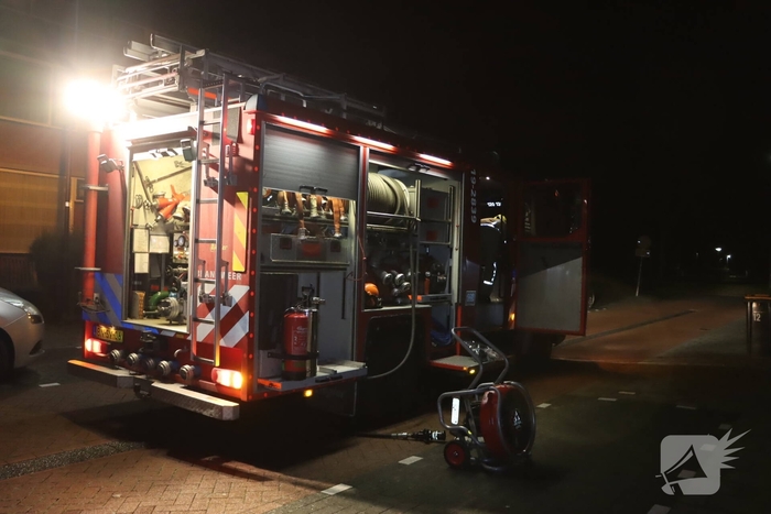Woningbrand na explosie