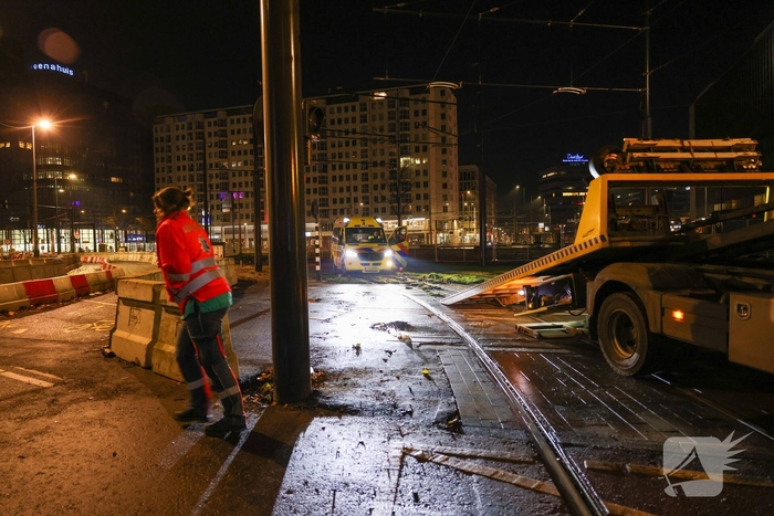 Ambulance vastgelopen tijdens inzet