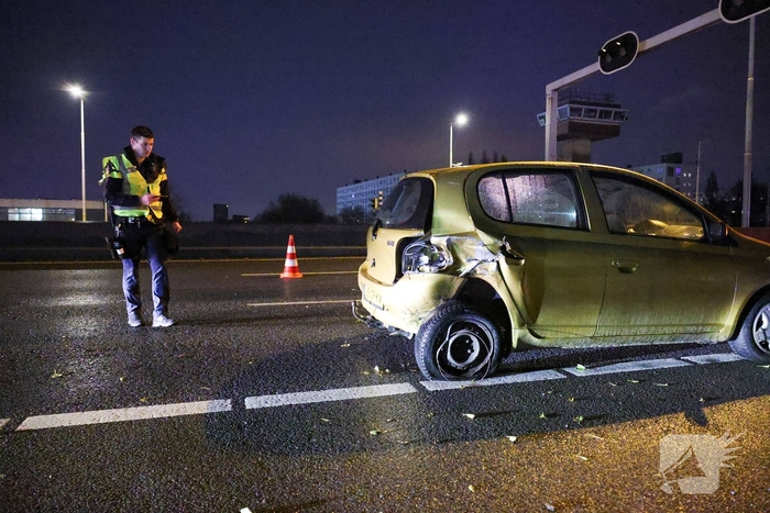 Brandstichting leidt tot ongeval op snelweg