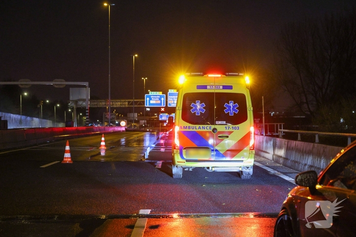 Brandstichting leidt tot ongeval op snelweg