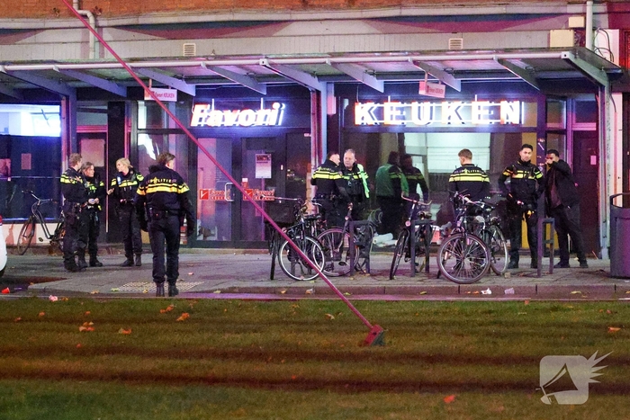 Politie-inzet na vechtpartij bij café