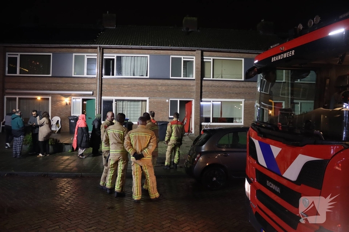 Deur opengebroken bij brand in woning