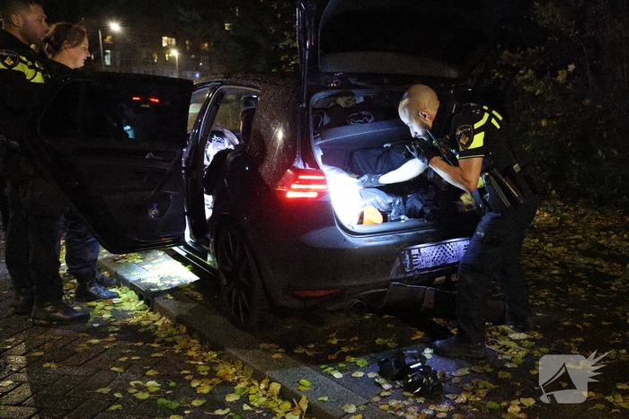 Politie massaal ingezet na melding vuurwapen bij ruzie na kop-staartbotsing