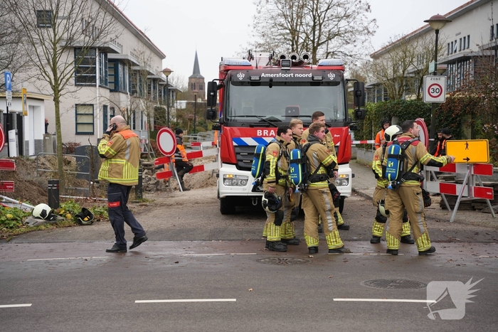 Gasleiding beschadigd tijdens werkzaamheden