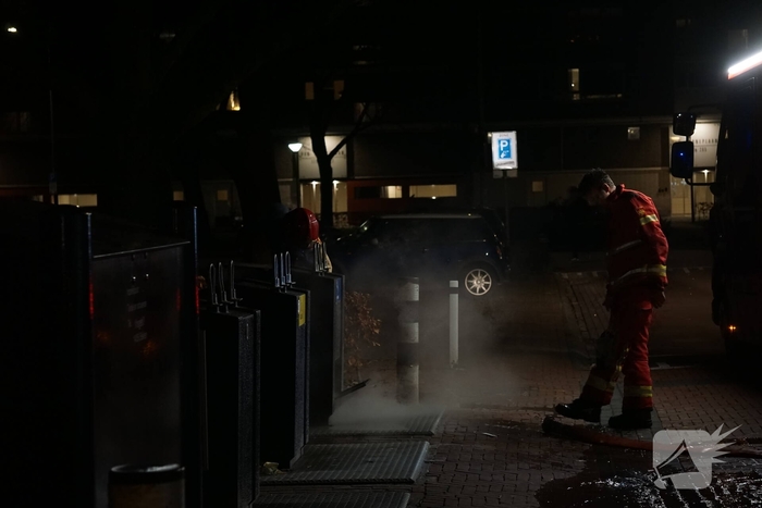 Vuur in ondergrondse container gedoofd