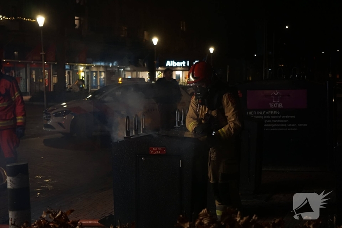 Vuur in ondergrondse container gedoofd