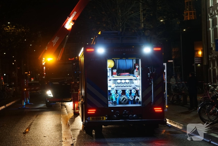 Woningbrand in studentenhuis geblust