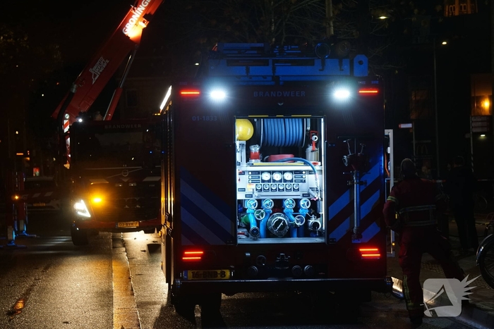 Woningbrand in studentenhuis geblust