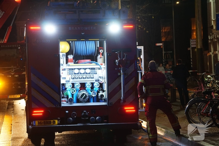 Woningbrand in studentenhuis geblust