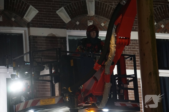 Woningbrand in studentenhuis geblust