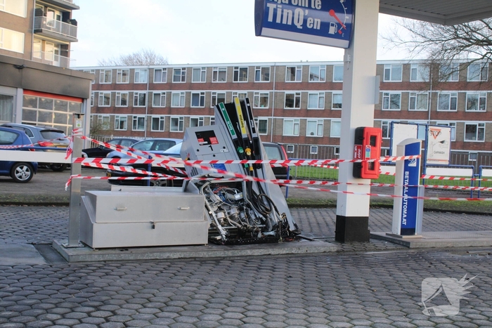 Ongeluk met gevaarlijke stoffen aan tankstation