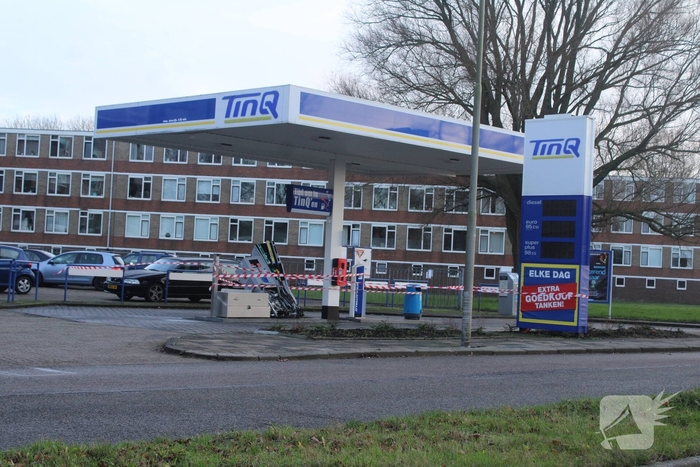 Ongeluk met gevaarlijke stoffen aan tankstation