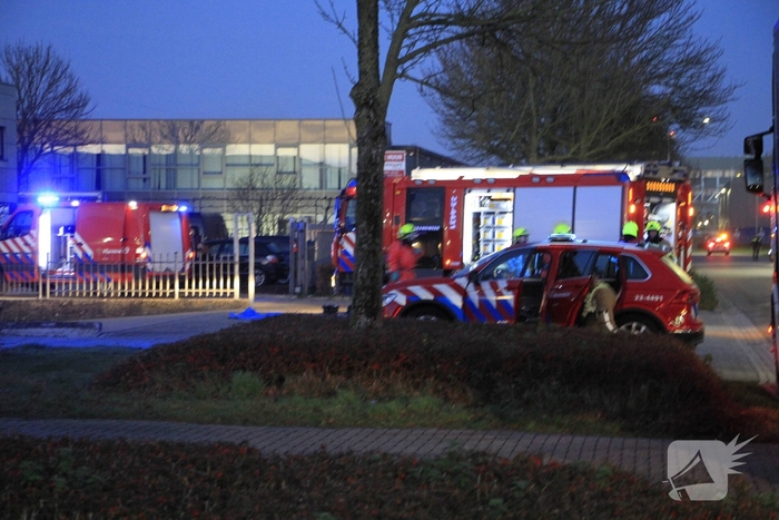 Hulpdiensten reageren op incident met gevaarlijke stoffen