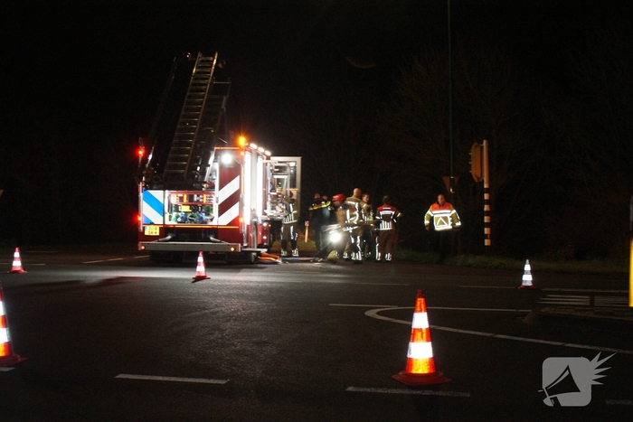 Bestuurder raakt gewond bij ongeval