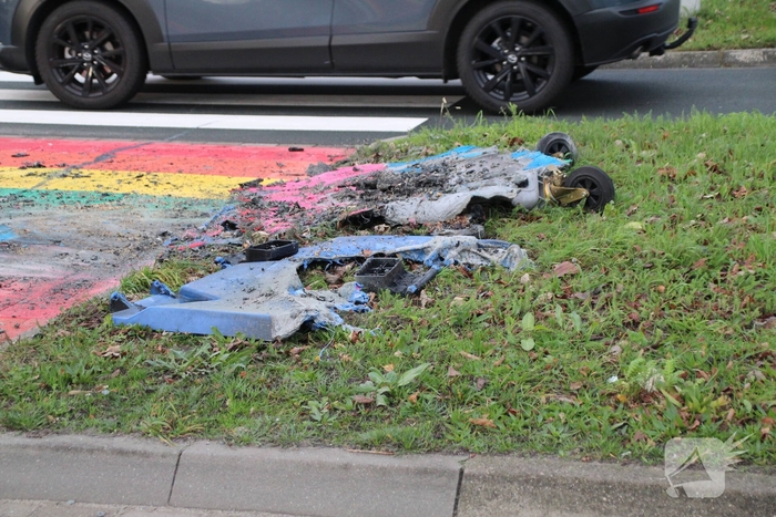 Zebrapad in brand gestoken tijdens nachtelijke actie