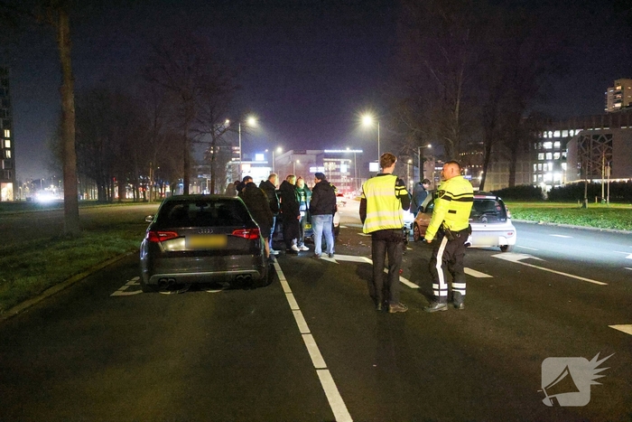 Aanrijding met meerdere voertuigen veroorzaakt verkeershinder
