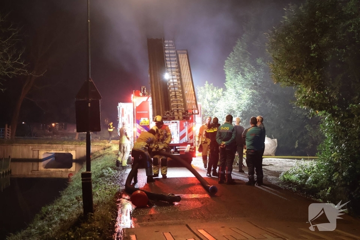 Brand in opslagschuur snel onder controle