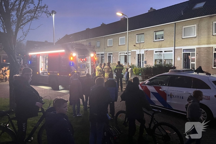 Brandweer snel in actie bij woningbrand
